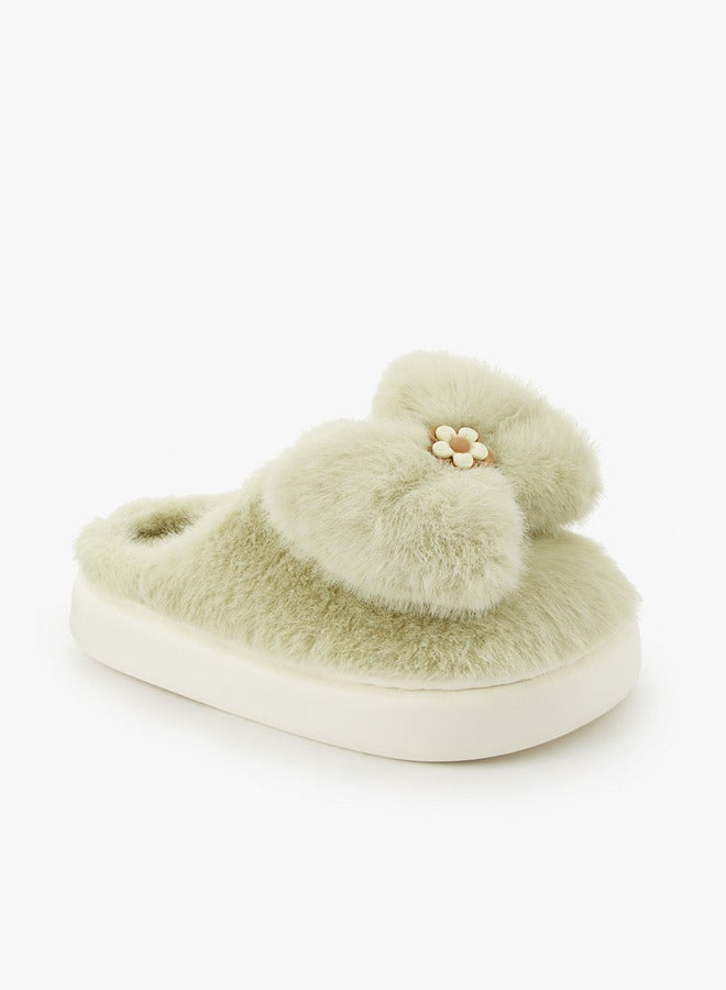 Le Confort Women Floral Accent Bedroom Slides - Image 2